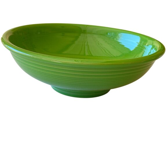 Fiestaware Shamrock Green pedestal serving bowl set of 2 Discontinued vegetables - Picture 4 of 10